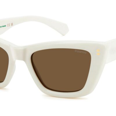 Polaroid PLD 6242/S/X White/ Bronze Polarized Sunglasses
