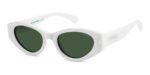 Polaroid Women's PLD 6243/S/X White/Green Polarized Sunglasses