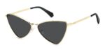 Polaroid Women's PLD 6244/S/X Gold Grey/ Grey Polarized Sunglasses