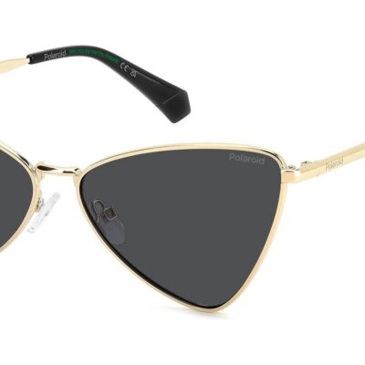 Polaroid Women's PLD 6244/S/X Gold Grey/ Grey Polarized Sunglasses