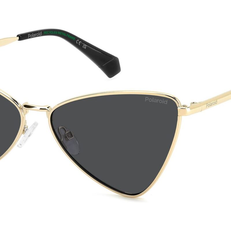 Polaroid Women's PLD 6244/S/X Gold Grey/ Grey Polarized Sunglasses Polaroid Women's PLD 6244/S/X Gold Grey/ Grey Polarized Sunglasses
