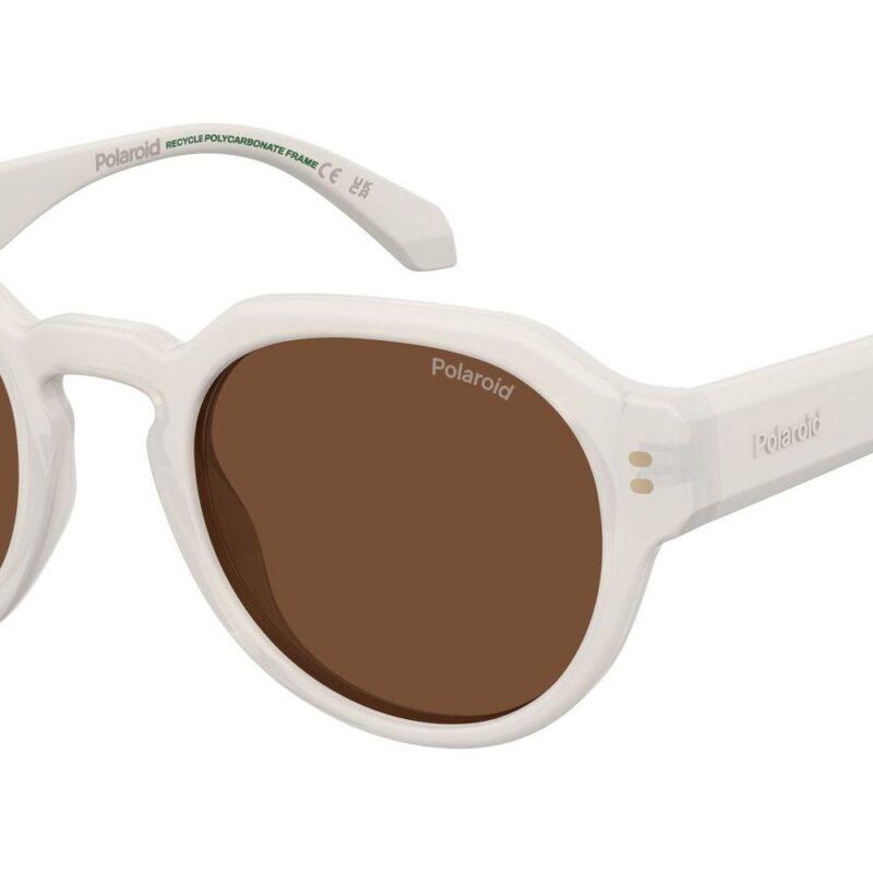 Polaroid PLD 6249/S/X White/ Bronze Polarized Sunglasses