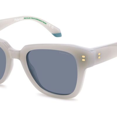Polaroid Women's PLD 6251/S/X White/ Blue Polarized Sunglasses