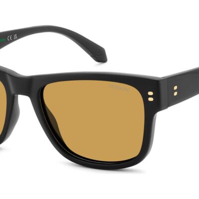 Polaroid Men's PLD 6252/S/X Matte Black/ Yellow Polarized Sunglasses