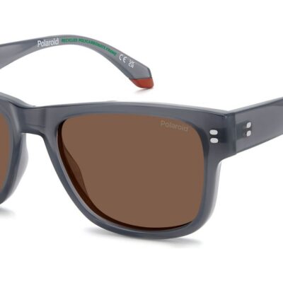 Polaroid Men's PLD 6252/S/X Blue Grey/ Bronze Polarized Sunglasses