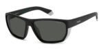 Polaroid Men's PLD 7057/S Matte Black/ Grey Polarized Sunglasses