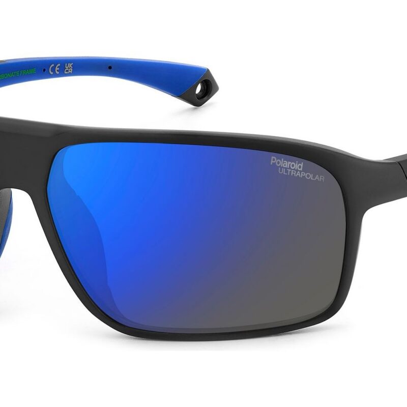 Polaroid Men's PLD 7058/S Matte Black Blue/ Blue Mirror Polarized Sunglasses Polaroid Men's PLD 7058/S Matte Black Blue/ Blue Mirror Polarized Sunglasses