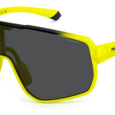 Polaroid Men's PLD 7060/S Yellow Black/ Grey Polarized Sunglasses