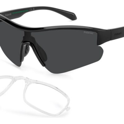 Polaroid Men's PLD 7061/CI/S Black/Grey Polarized Sunglasses