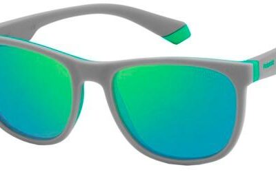 Polaroid Men's PLD 8049/S JUNIOR Grey Green/Green Blue Sunglasses