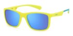 Polaroid Men's PLD 8053/S Matte Yellow/Azure Sunglasses