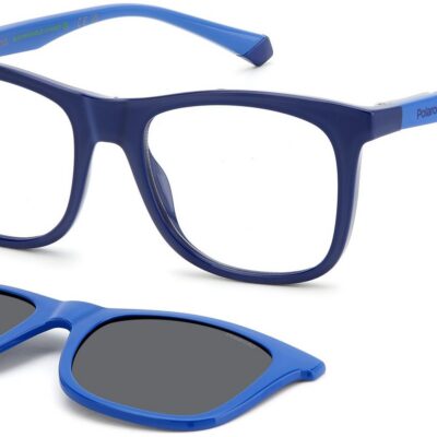 Polaroid Men's PLD 8055/CS Dark Blue/Grey Polarized Sunglasses