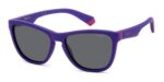 Polaroid Kids' PLD 8056/S JUNIOR Matte Violet/Grey Sunglasses