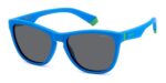 Polaroid Kids' PLD 8056/S JUNIOR Matte Blue/Grey Sunglasses