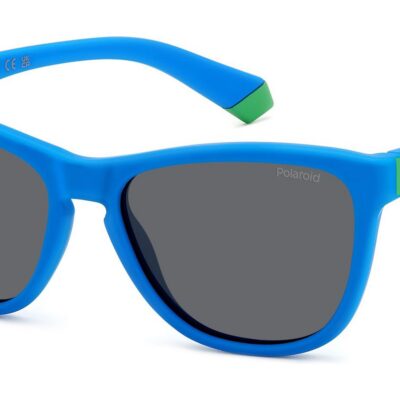 Polaroid Kids' PLD 8056/S JUNIOR Matte Blue/Grey Sunglasses