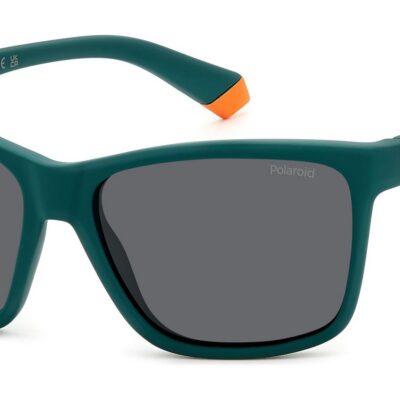 Polaroid Kids' PLD 8057/S JUNIOR Matte Green/Grey Sunglasses