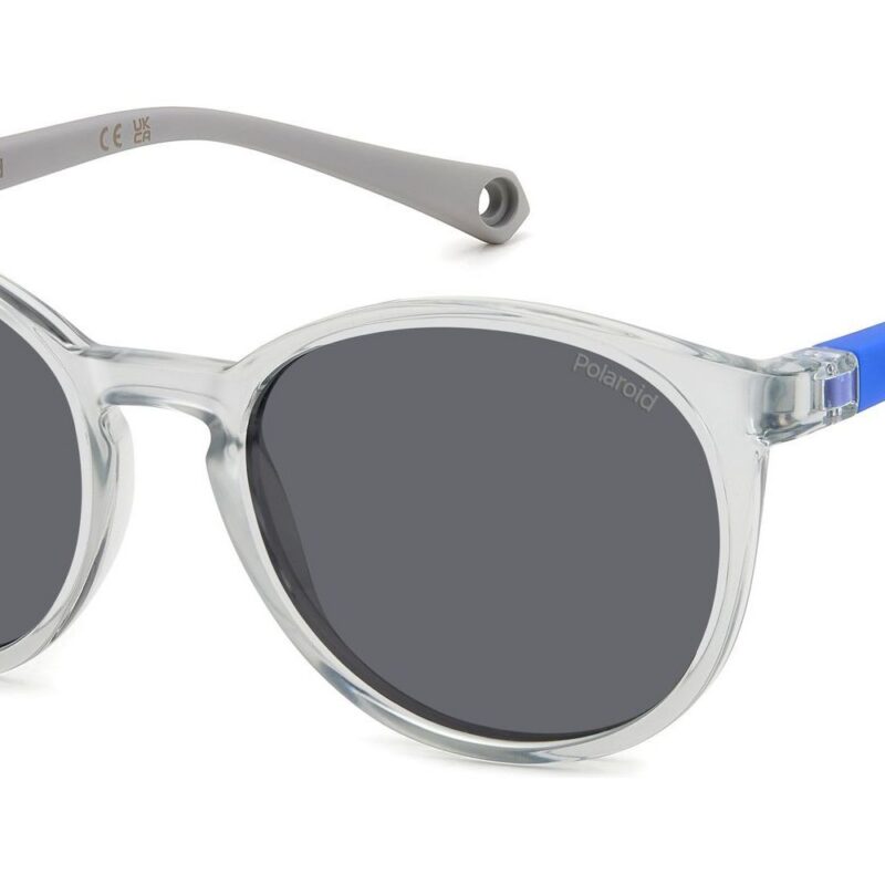 Polaroid Men's PLD 8059/S Transparent Grey/Dark Grey Sunglasses Polaroid Men's PLD 8059/S Transparent Grey/Dark Grey Sunglasses