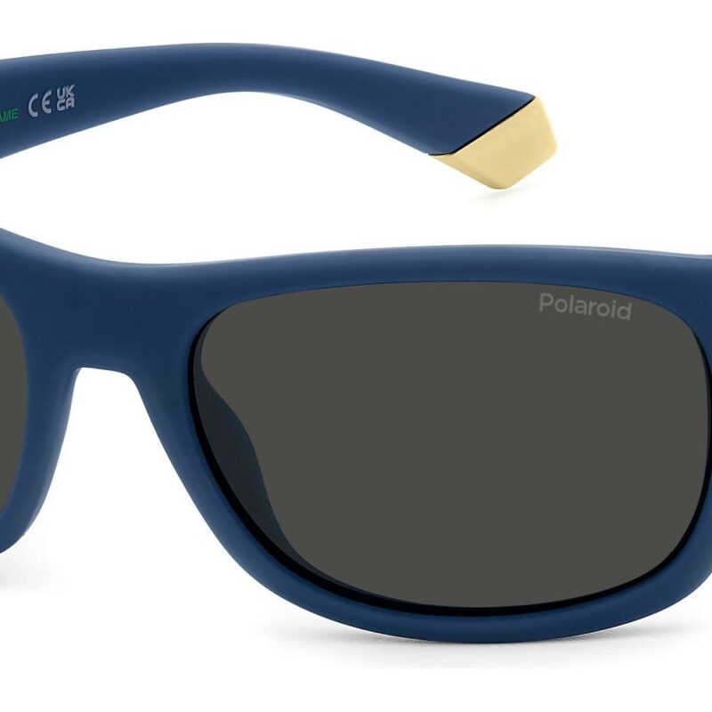 Polaroid Men's PLD 8064/S Blue/Grey Polarized Sunglasses Polaroid Men's PLD 8064/S Blue/Grey Polarized Sunglasses