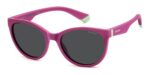 Polaroid Men's PLD 8065/S Cyclamen/ Grey Polarized Sunglasses