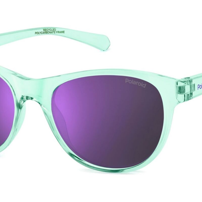 Polaroid PLD 8066/S Aqua/ Violet Mirrored Polarized Sunglasses