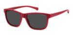 Polaroid Kids' PLD 8067/S JUNIOR Red/ Grey Polarized Sunglasses