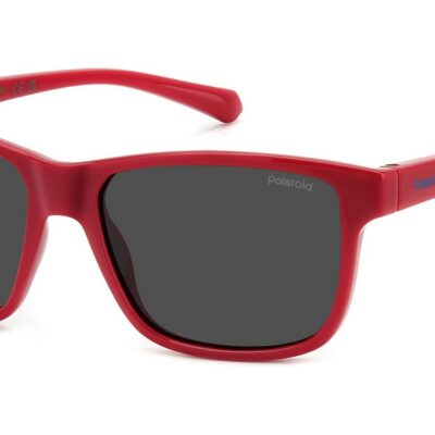 Polaroid Kids' PLD 8067/S JUNIOR Red/ Grey Polarized Sunglasses