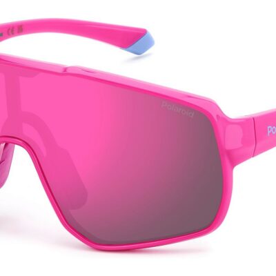 Polaroid PLD 8070/S Pink/ Grey Pink Mirror Polarized Sunglasses
