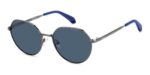 Polaroid PLD 8074/S Black Dark Ruthenium/ Blue Polarized Sunglasses