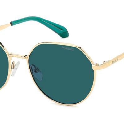 Polaroid PLD 8074/S Gold Teal/ Blue Polarized Sunglasses