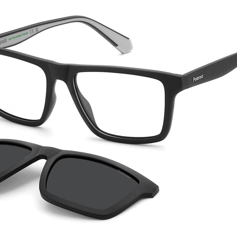 Polaroid Men's PLD D590/C Matte Black Grey/ Grey Polarized Sunglasses