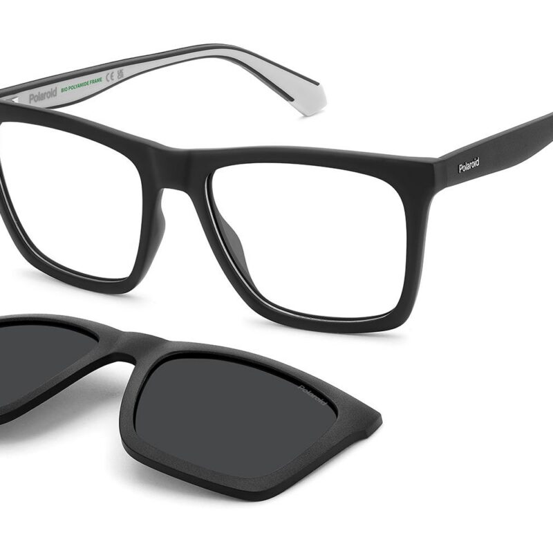Polaroid Men's PLD D591/C Matte Black Grey/ Grey Polarized Sunglasses