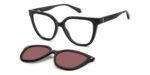 Polaroid Women's PLD D596/C Black/Brown Polarized Clip On Sunglasses