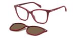 Polaroid Women's PLD D603/C Cherry/ Bronze Polarized Clip On Sunglasses