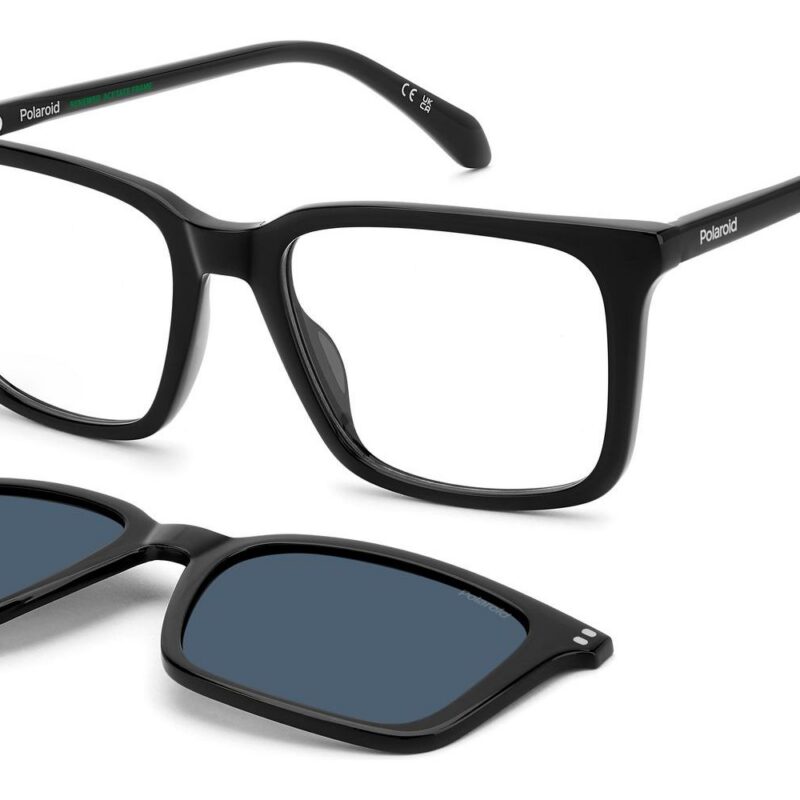 Polaroid Men's PLD D604/C Black/ Yellow Polarized Sunglasses