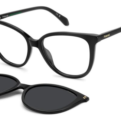 Polaroid Women's PLD D605/C Black/ Grey Polarized Sunglasses