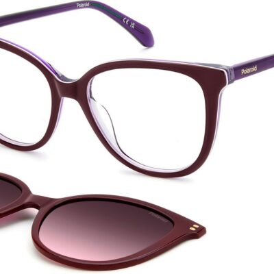 Polaroid Women's PLD D605/C Violet/ Violet Shaded Polarized Sunglasses
