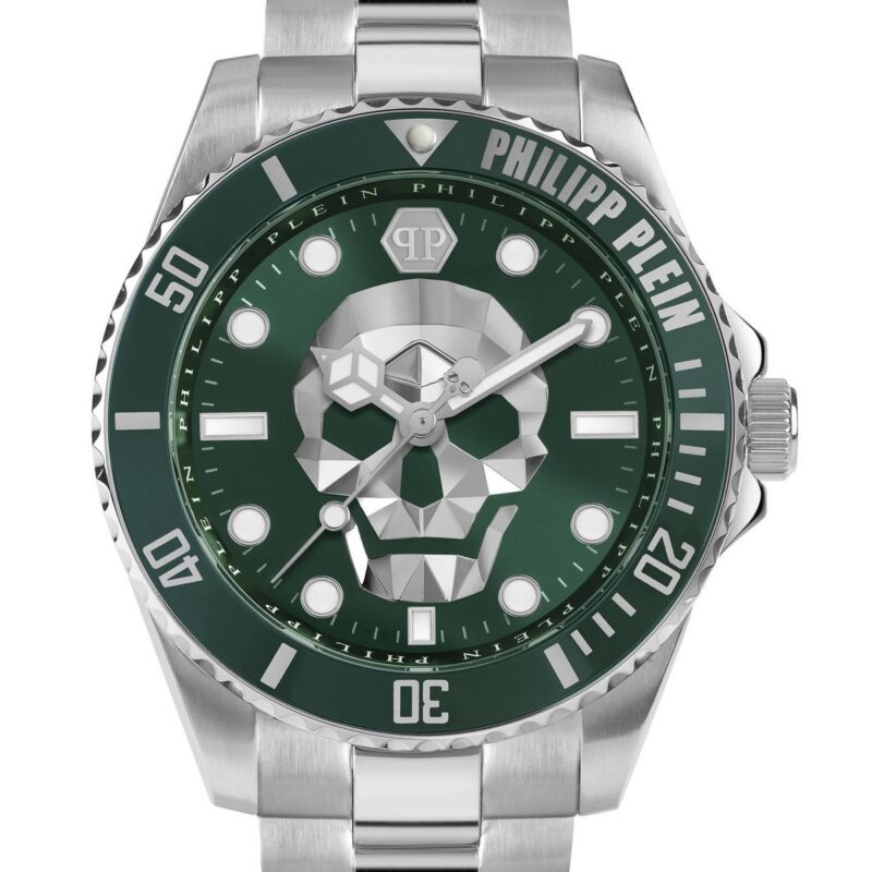 PHILIPP PLEIN THE $KULL DIVER - GREEN Watch Men's PHILIPP PLEIN THE $KULL DIVER - GREEN Watch Men's