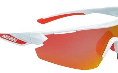 Salice Men's 012 White/Rw Red Idro Cat.3 + Clear Lens Cat.0 Sunglasses