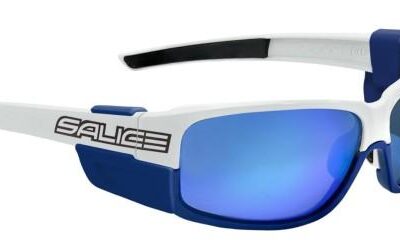 Salice Men's 015 White - Blue/Rwp Blue Idro Polarflex Cat.3 + Quattro Cat.4 + Clear Lens Cat.0 Sunglasses