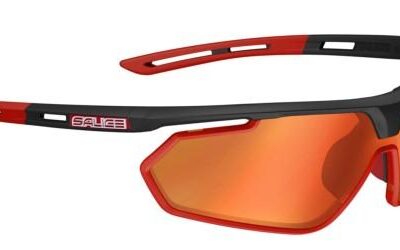 Salice Men's 018 Black - Red/Rwp Red Idro Polarflex Cat.3 + Radium Lens Cat.1 + Clear Lens Cat.0 Sunglasses