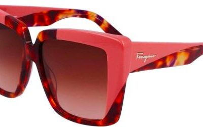 Salvatore Ferragamo SF1060S Red Havana/Brown Red Shaded Sunglasses