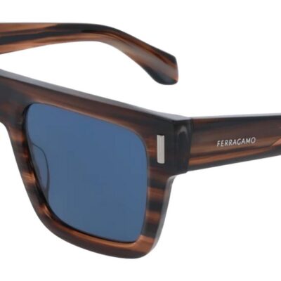 Salvatore Ferragamo SF2063SE Striped Brown/Blue Sunglasses