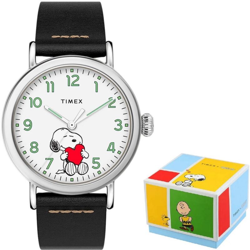 TIMEX PEANUTS COLLECTION - THE WATERBURY - Snoopy Valentines Day - Special Pack Watch Unisex TIMEX PEANUTS COLLECTION - THE WATERBURY - Snoopy Valentines Day - Special Pack Watch Unisex