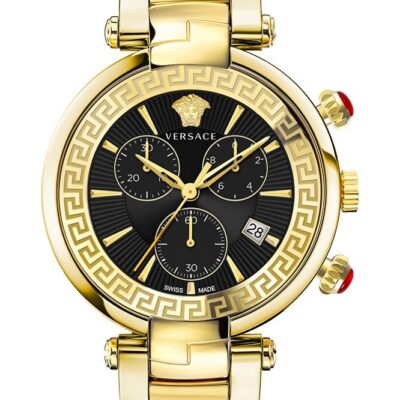 Versace Men's 41mm Ss Ip Gold Watch (VE2M00621)