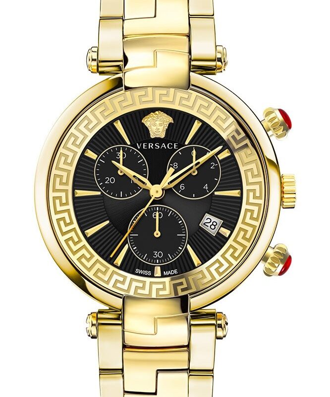 Versace Men's 41mm Ss Ip Gold Watch (VE2M00621)