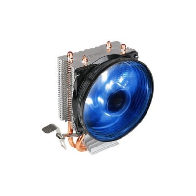Antec A30 Pro cpu air cooler - with 1x 95mm blue LED fan , 80x76mm aluminum heatsink with 2x 6mm heat pipes , 1800rpm