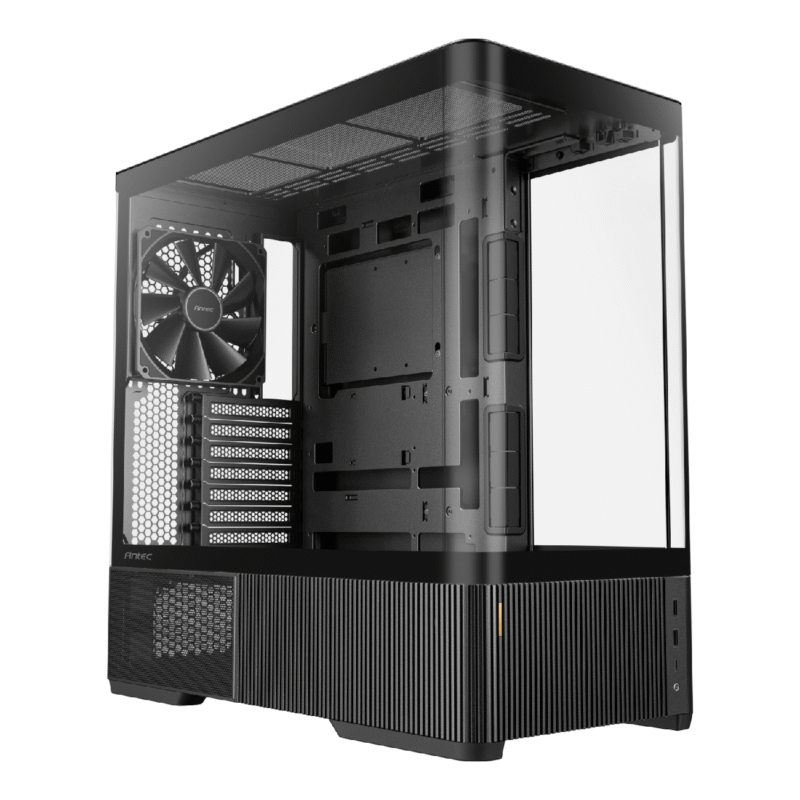 Antec C6 CURVED AIR ATX, Micro-ATX, ITX Mid-Tower Gaming Chassis - Black