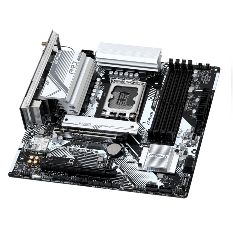 ASRock B760M Pro RS WiFi Intel LGA 1700 MATX Gaming Motherboard