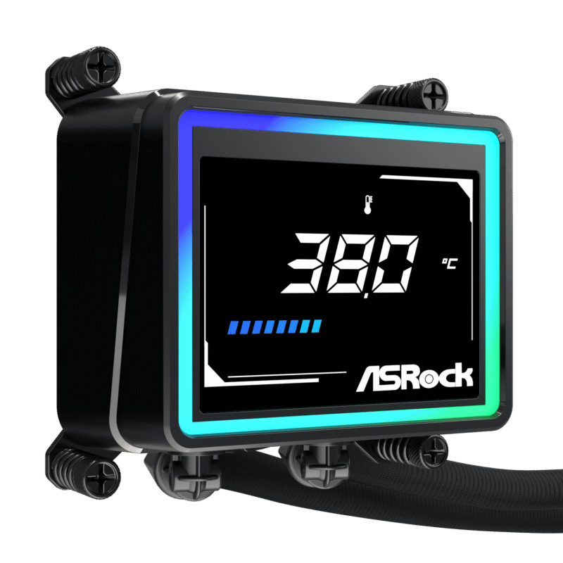 ASRock Challenger 360 Digital AIO Liquid Cooler - Black