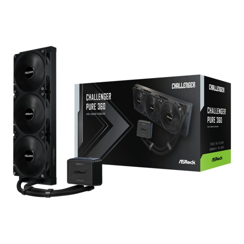 ASRock Challenger Pure 360 AIO Liquid Cooler - Black ASRock Challenger Pure 360 AIO Liquid Cooler - Black